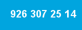 926 307 25 14 926 307 25 14